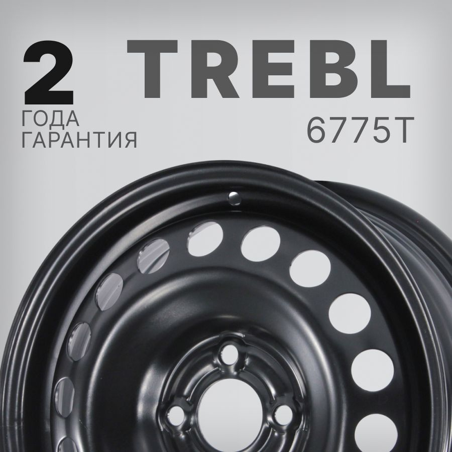 Trebl 6775T Колесный диск Штампованный 15x5.5" PCD4х100 ET45 D60.1 #1