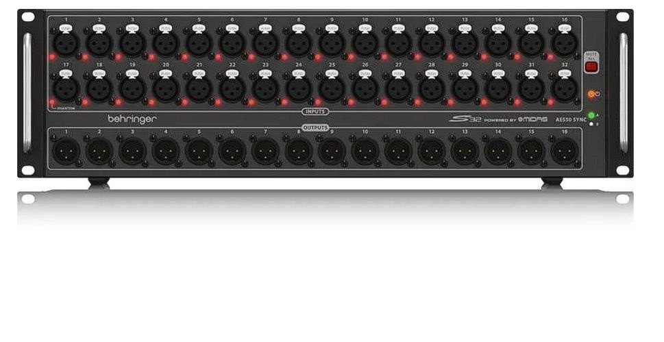 BEHRINGER S32 сценический блок AES50, 32 предусилителя MIDAS с удаленным упрвлением, 16 выходов, ULTRANET, #1