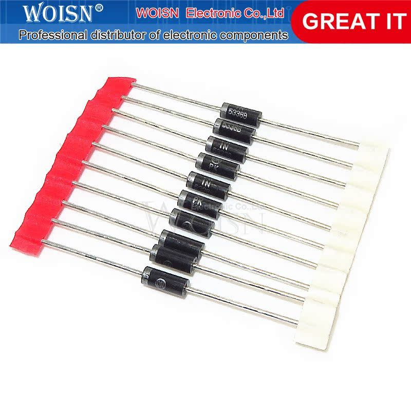 Chanzon 1N5338B Zener Diode 5W 5,1V – 20 Stück, T-18 Gehäuse, Bleifrei, Sehr Stabil