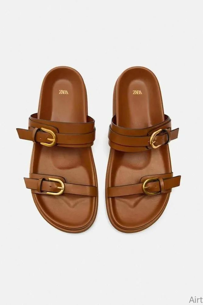 Сандалии Мужской, Женский Zara, размер 38 Кожа искусственная ...