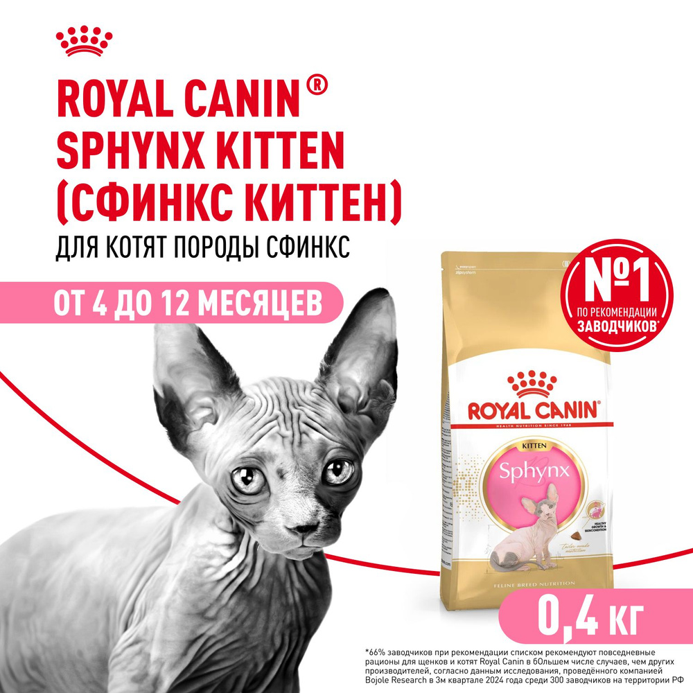 Сухой корм для взрослых кошек Сфинкс, 400 г