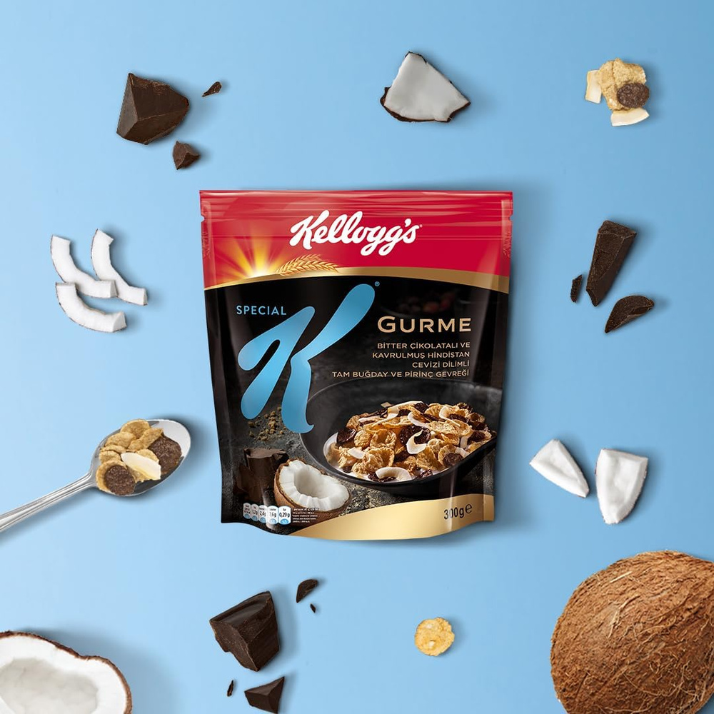 Kellogg's Special K Gourmet цельнозерновые хлопья для завтрака с рисом и поджаренными кусочками кокоса, #1