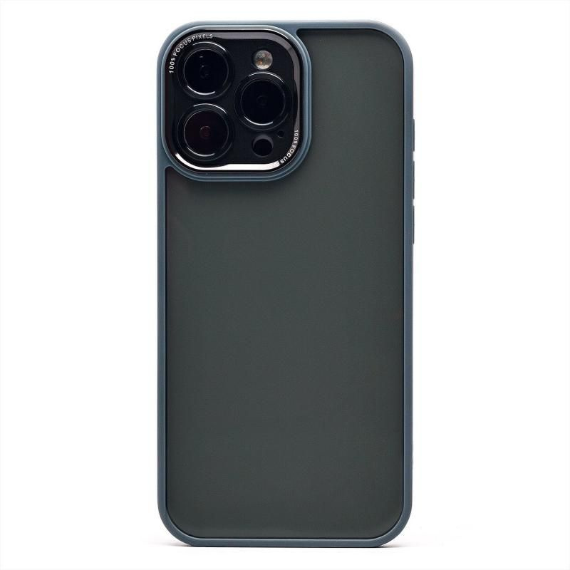 Чехол для iPhone 16 Pro Max пластиковый с закрытой камерой №2 <серый> #1