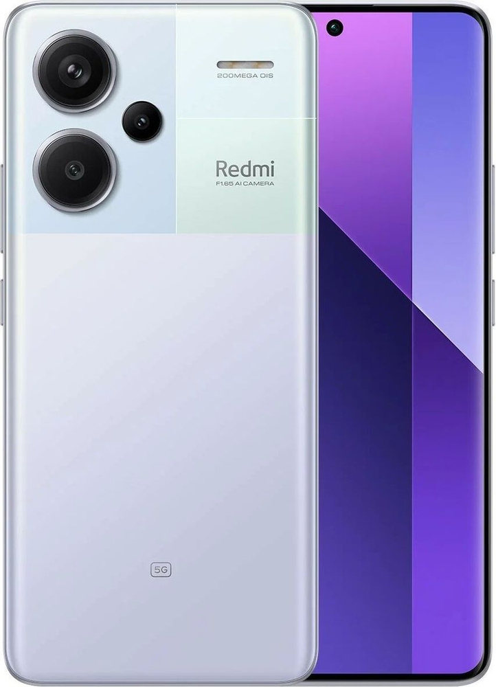 Xiaomi Смартфон Redmi Note 13 Pro+ 5G Ростест (EAC) 8/256 ГБ, Nano-SIM, пурпурный #1