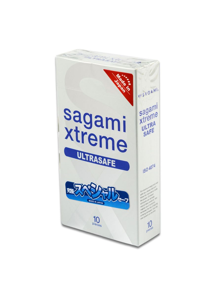 Sagami Xtreme Ultrasafe 10 шт. Презервативы с удвоенным количеством смазки #1