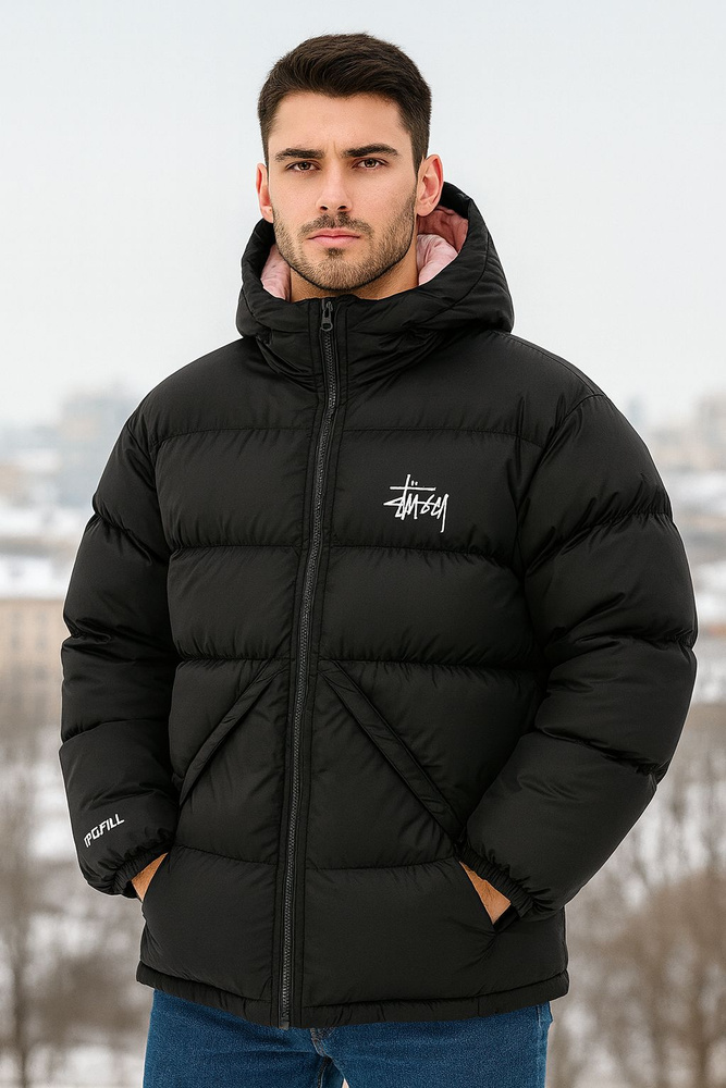 nike stussy puffer jacket