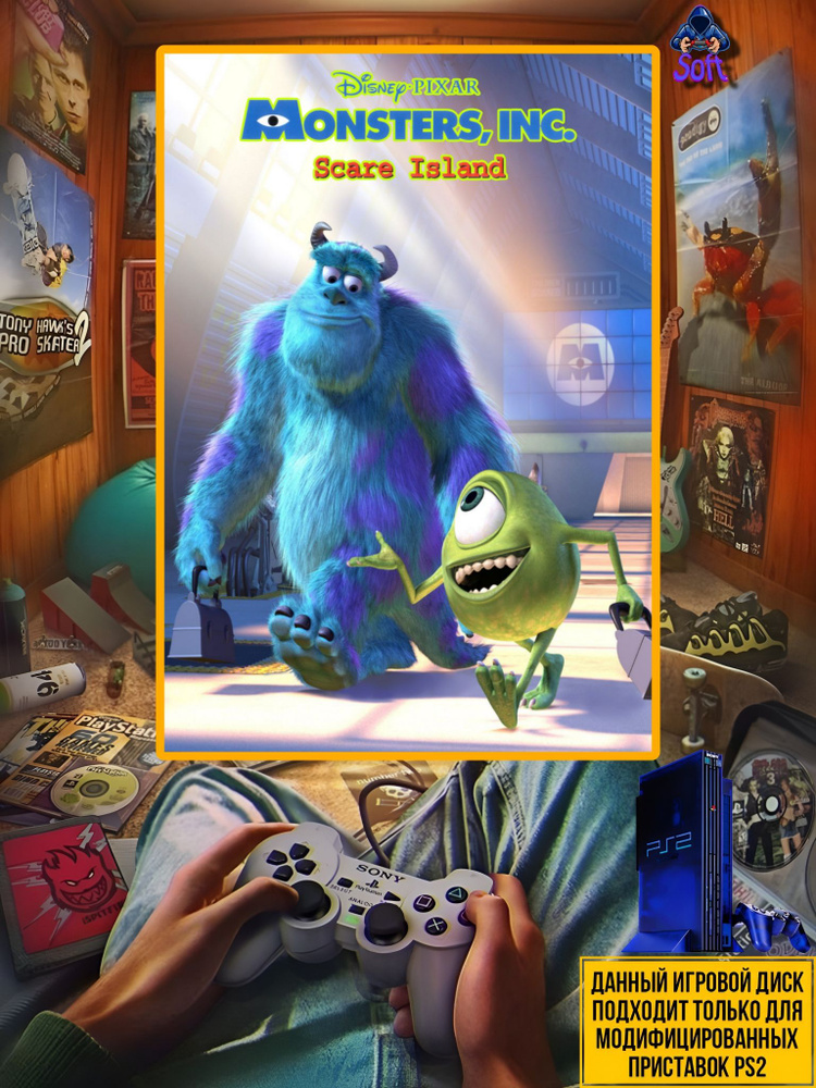 Игра Monsters, Scare Island для PlayStation (PS2) купить