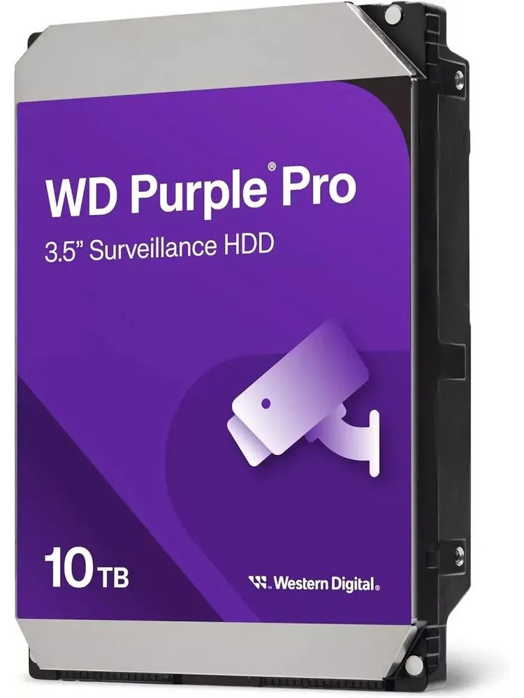 Western Digital 10 ТБ Внутренний жесткий диск WD102PURP, 3.5", 7200 об/мин, SATA III 6 Гбит/с (WD102PURP) #1