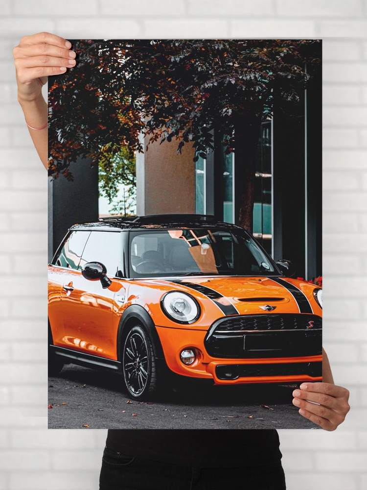 Плакат на стену для интерьера Легенды Авто (Мини Купер - Mini Cooper 6) - Постер по машине формата A1 #1