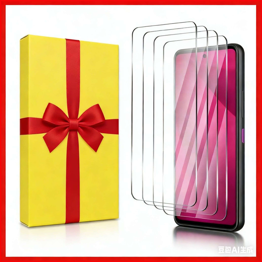 Подходит для T-Mobile REVVL 7 Pro 5G 6,78 дюйма, набор из 4 закаленных стекол 9H с защитой от жесткости #1