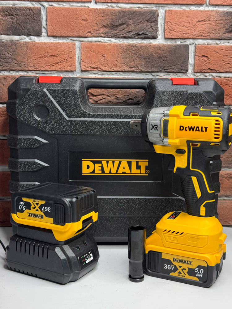 DeWalt Гайковерт ударный аккумуляторный с набором ударных головок 36В, 460Нм, 2 АКБ #1