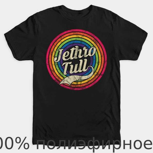 Футболка Футболка Jethro Tull Retro Faded Rainbow Ian Anderson Thick As A Brick Aqualung T-Shirt #1