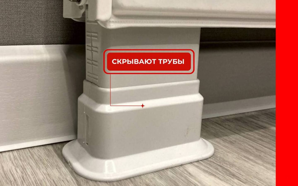 Накладка для труб отопления радиатора декоративная, обвод для труб, 2 ...