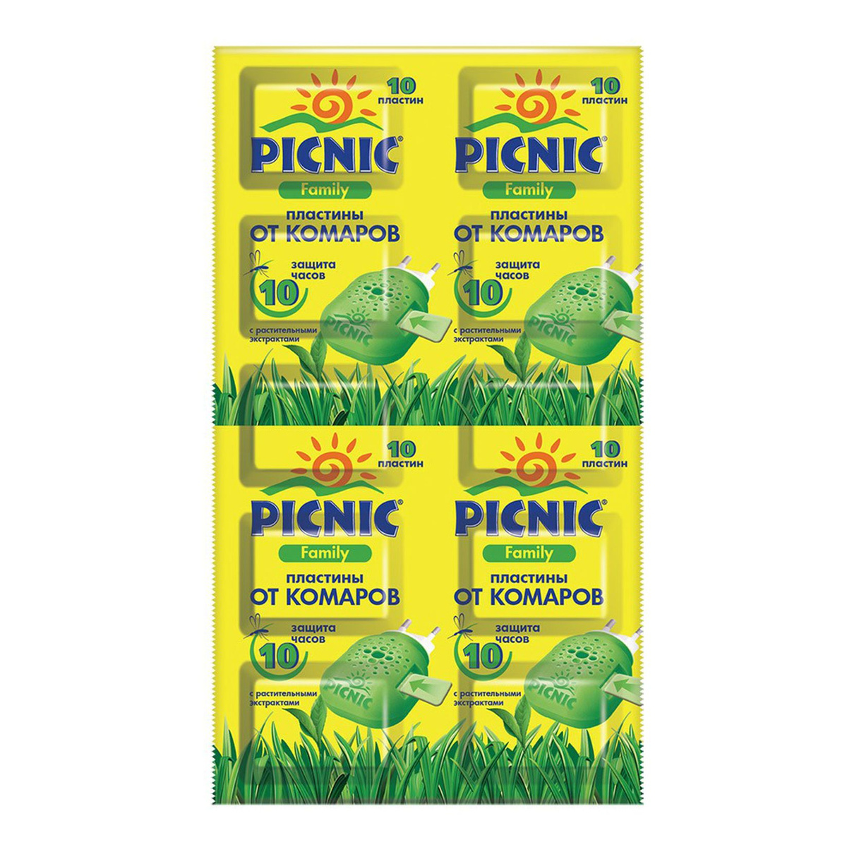 Пластины от комаров Picnic Family 10 шт
