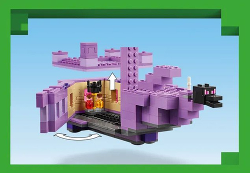 Конструктор LEGO 21264 Minecraft Эндер-дракон и корабль Края,657