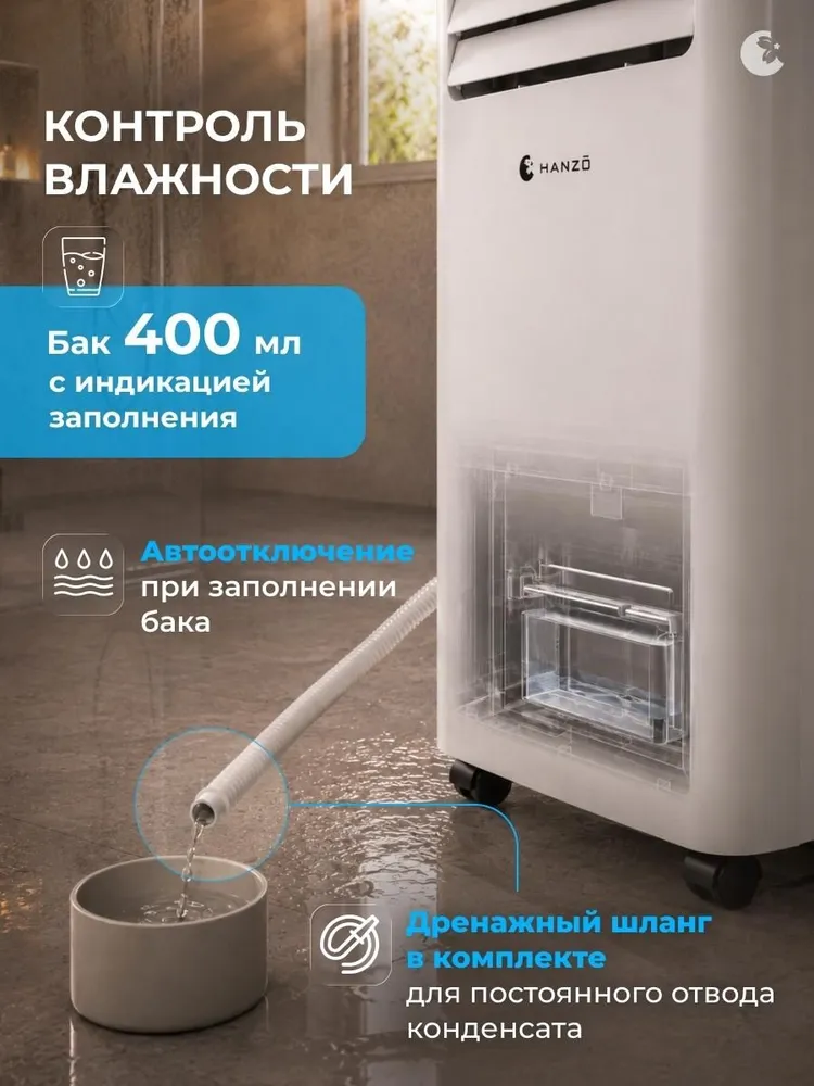 AV-2 Мобильный кондиционер с функциями охлаждения, осушения и обдува, вариант, фото 3