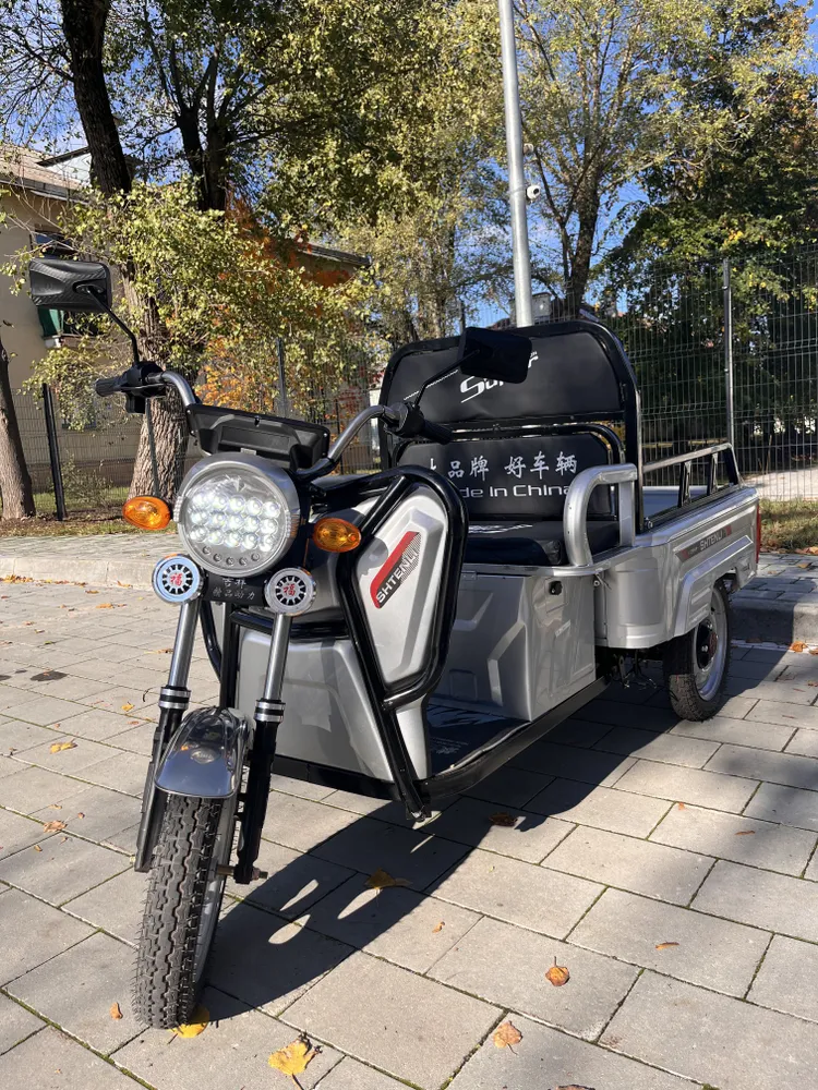 Электротрицикл грузовой Shtenli Model 90, аккумулятор 20Аh60В электрический трицикл, вариант, фото 4