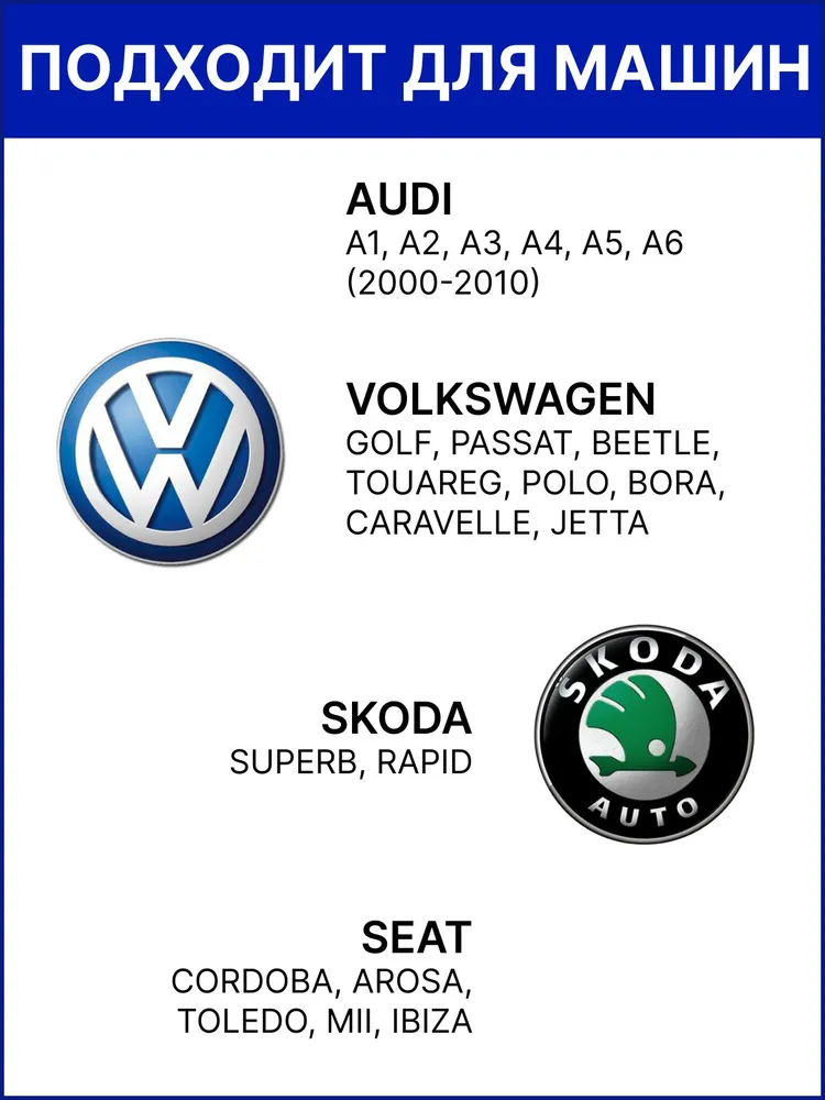 Форсунки омывателя лобового стекла для Skoda Rapid, Superb/,VWGolf IV/V, Passat B5, Polo/Audi A1-A6, вариант, фото 2