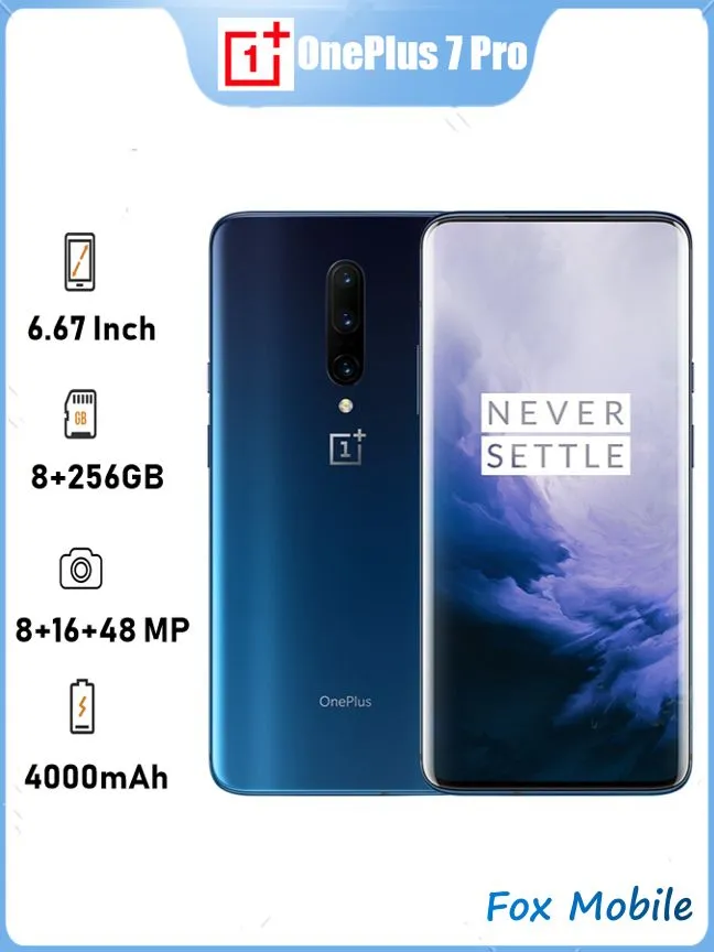OnePlus Смартфон oneplus 7 pro Global 8/256 ГБ, синий