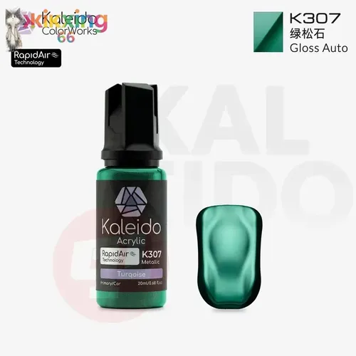 Краски акриловые для моделирования серии Kaleido Auto K307 Бирюзовый (перламутр/металлик) (20 мл)