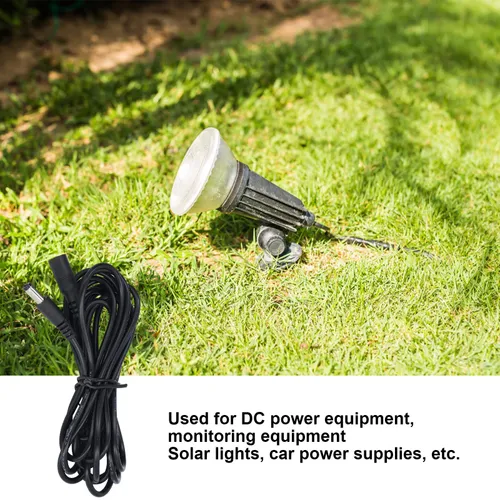 2 шт. светодиодный удлинитель солнечного света, кабель для подключения питания для мониторинга 5,5x2