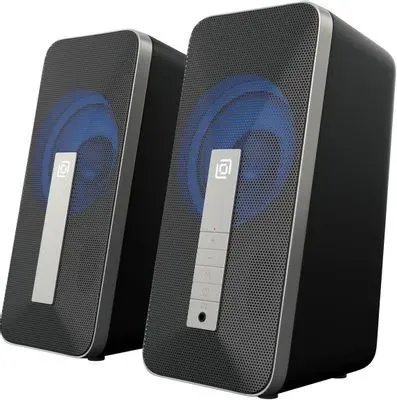 Колонки для компьютера Bluetooth Oklick OK-130, 2.0, черный 1458495