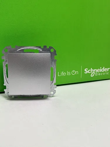 Переключатель 1-клавишный, схема 6 10АХ Schneider Electric Sedna Design, алюминий SDD113106