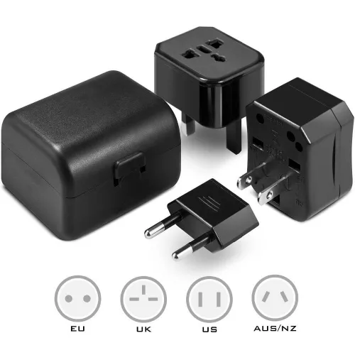 Евро универсальный сетевой адаптер, переходник для китайской вилки в евророзетку, адаптер для плоски