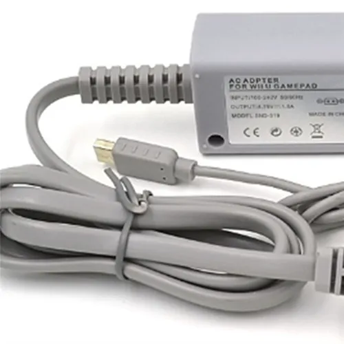 Адаптер переменного тока для зарядки контроллера Wii U, 100-240 В, вилка стандарта ЕС. Адаптер (плас