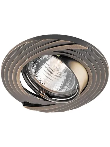 Светильник потолочный встраиваемый Feron, MR16 G5.3 античная медь, поворотный, DL6227