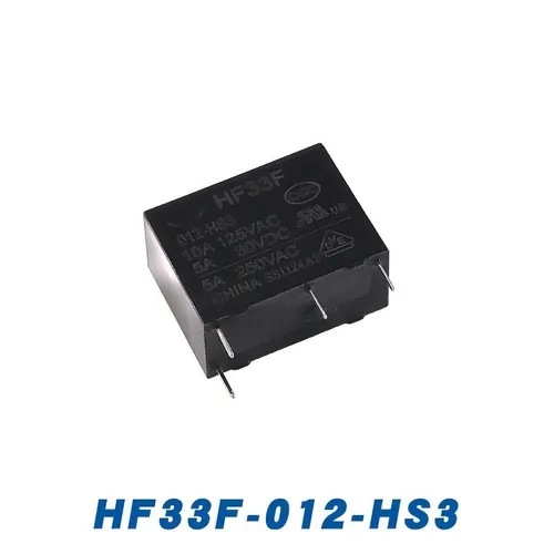 Реле HF33F-012-HS3, 4-контактное, 5 А, с одним нормально открытым контактом