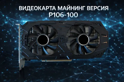 Видеокарта GeForce GTX 1060 Без видеовызодов/описание Nvidia P106-100) 6 ГБ