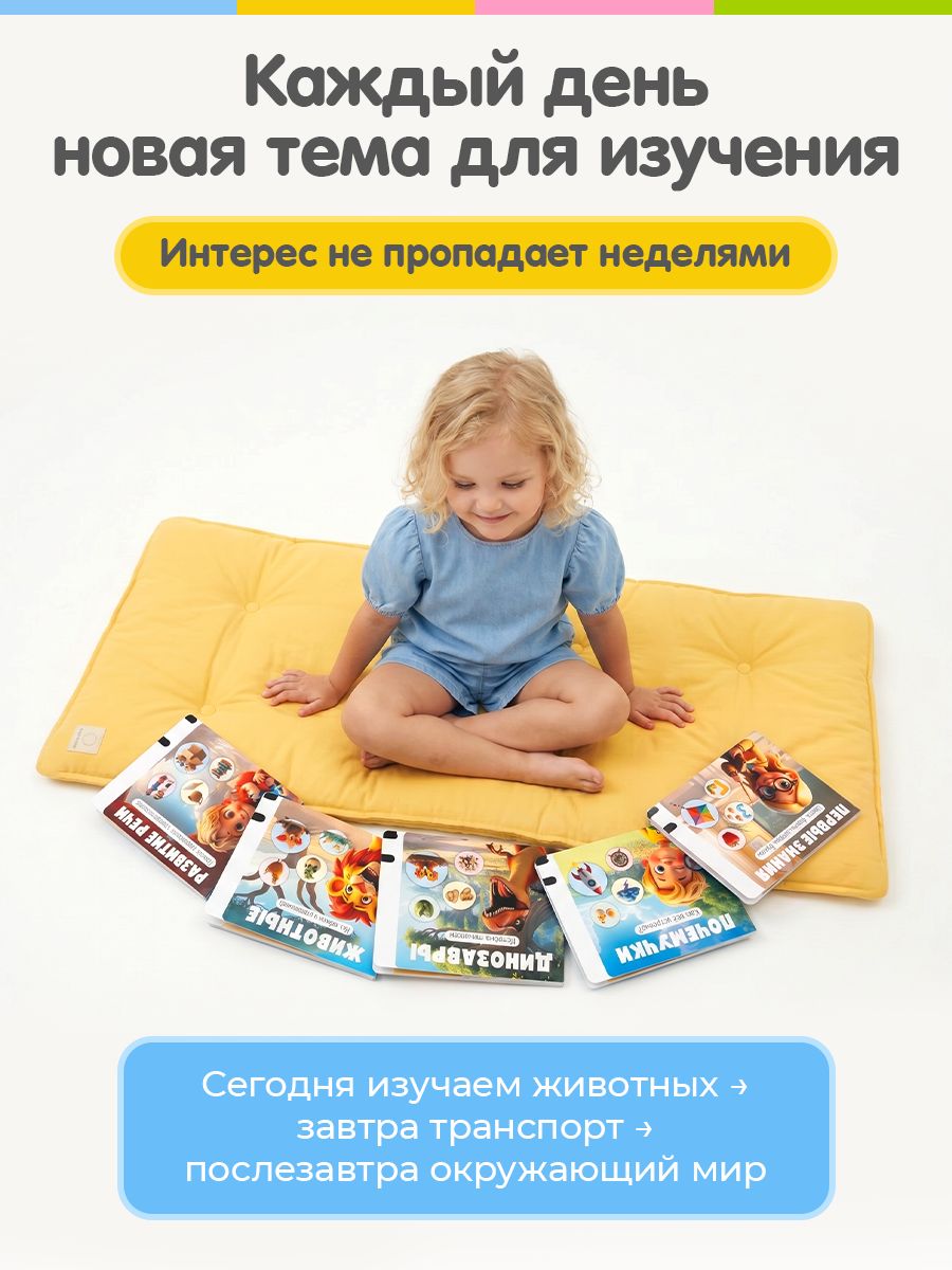 Говорящая книга для малышей Нажималка, интерактивная музыкальная книжка, развивашки для детей, BertToys | Talking Book for Little Ones: Press-and-Play - Ozon image 4