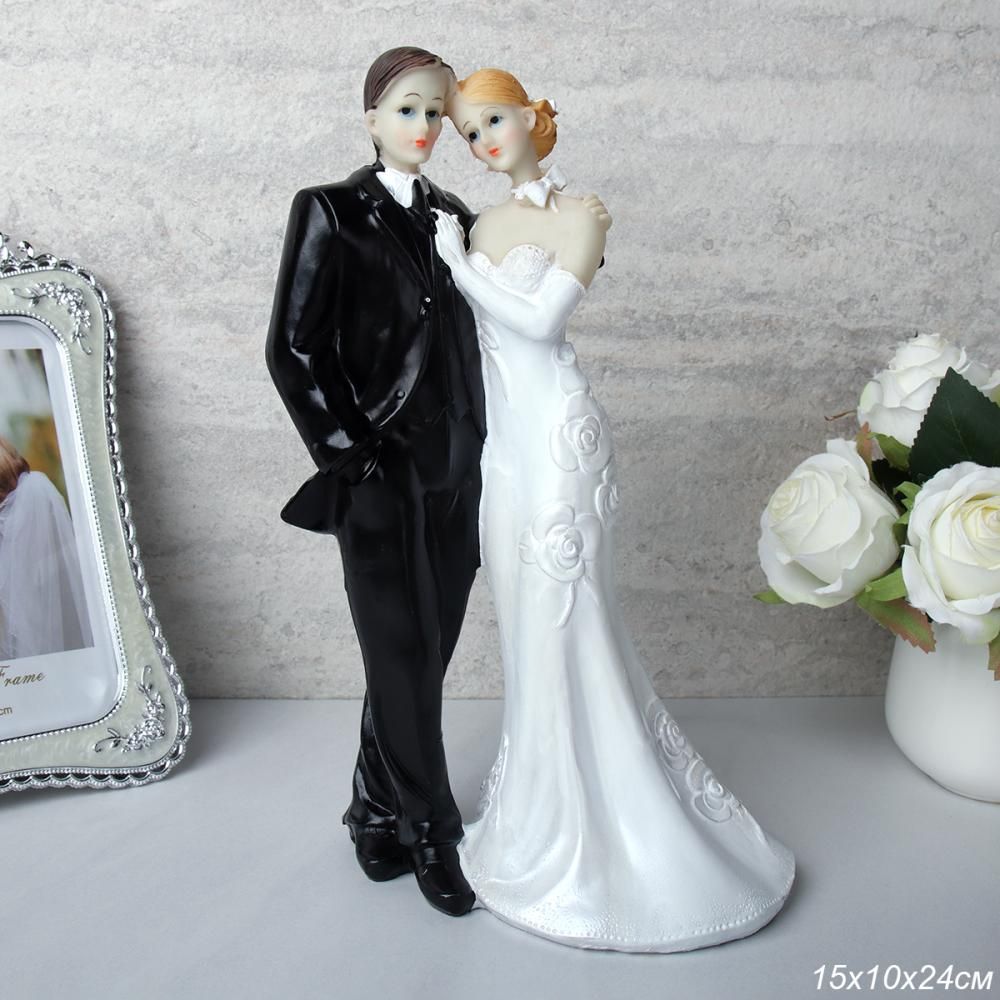 Статуэтка Молодожены, полимерный материал, 15 х 10 х 24 см
