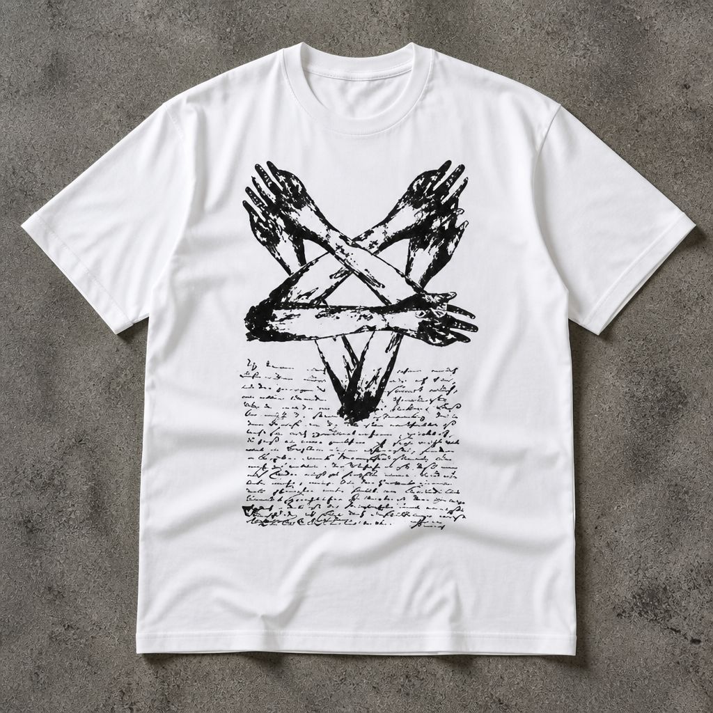 Футболка y2k evil dead archive vintage type flat_lay