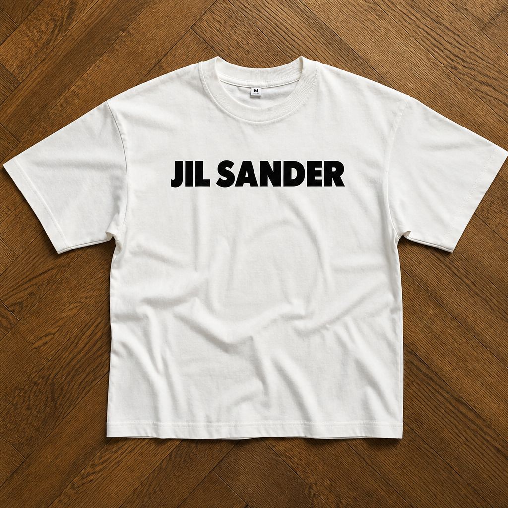 Футболка jil sander y2k vintage type flat_lay