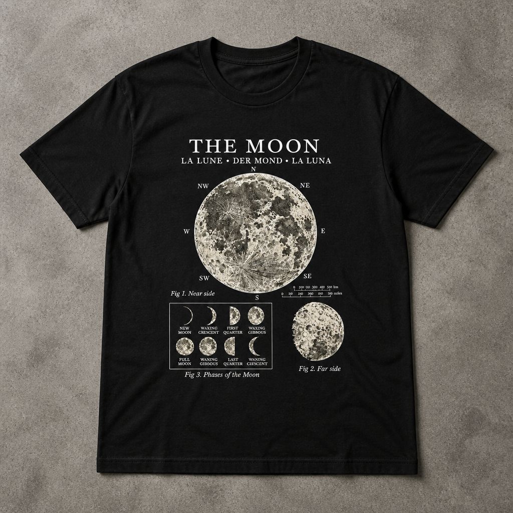 Футболка y2k луна moon
