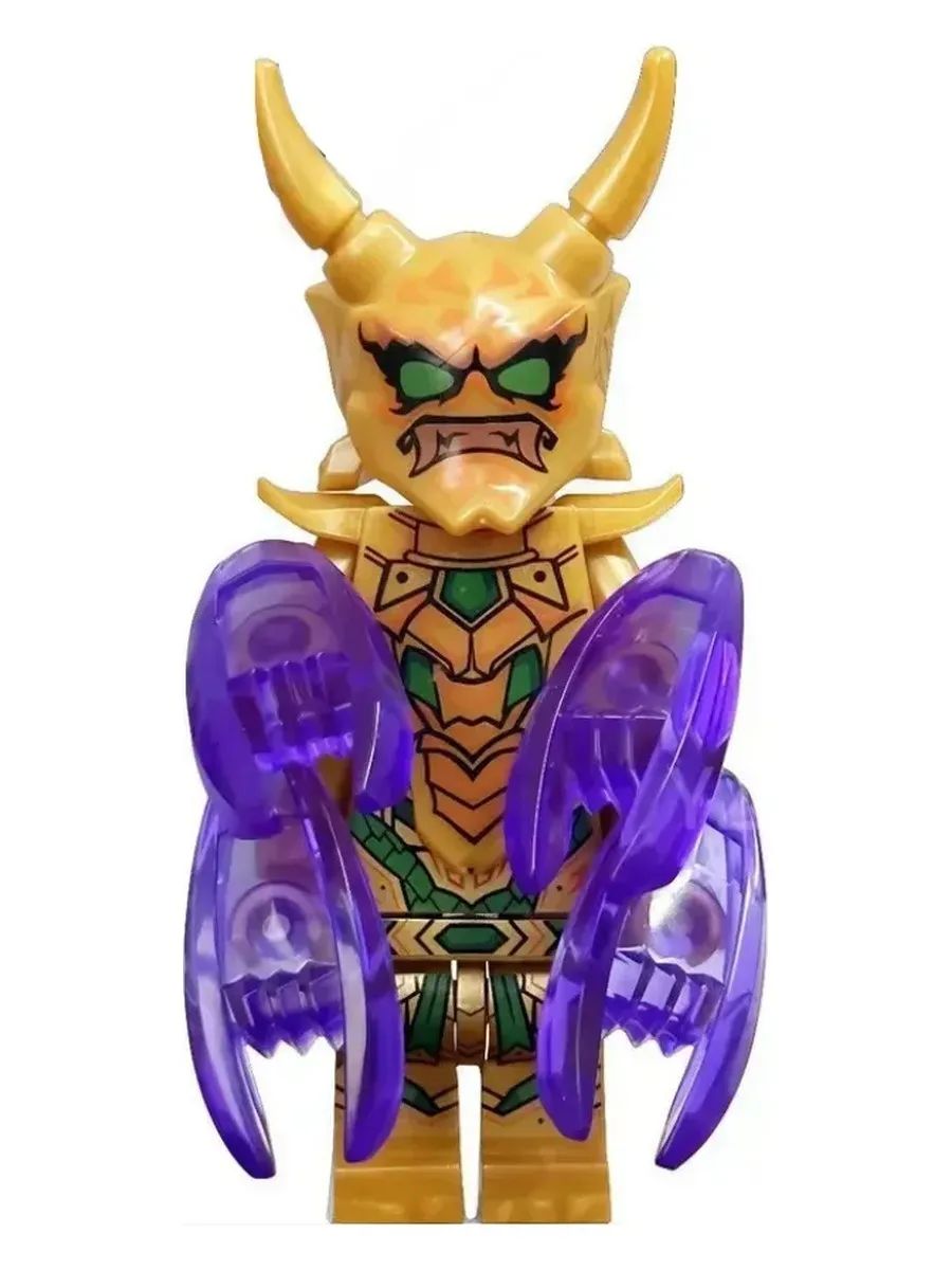 Фигурка Голден Мастер в золотой броне / Ниндзяго / Минифигурка Ninjago