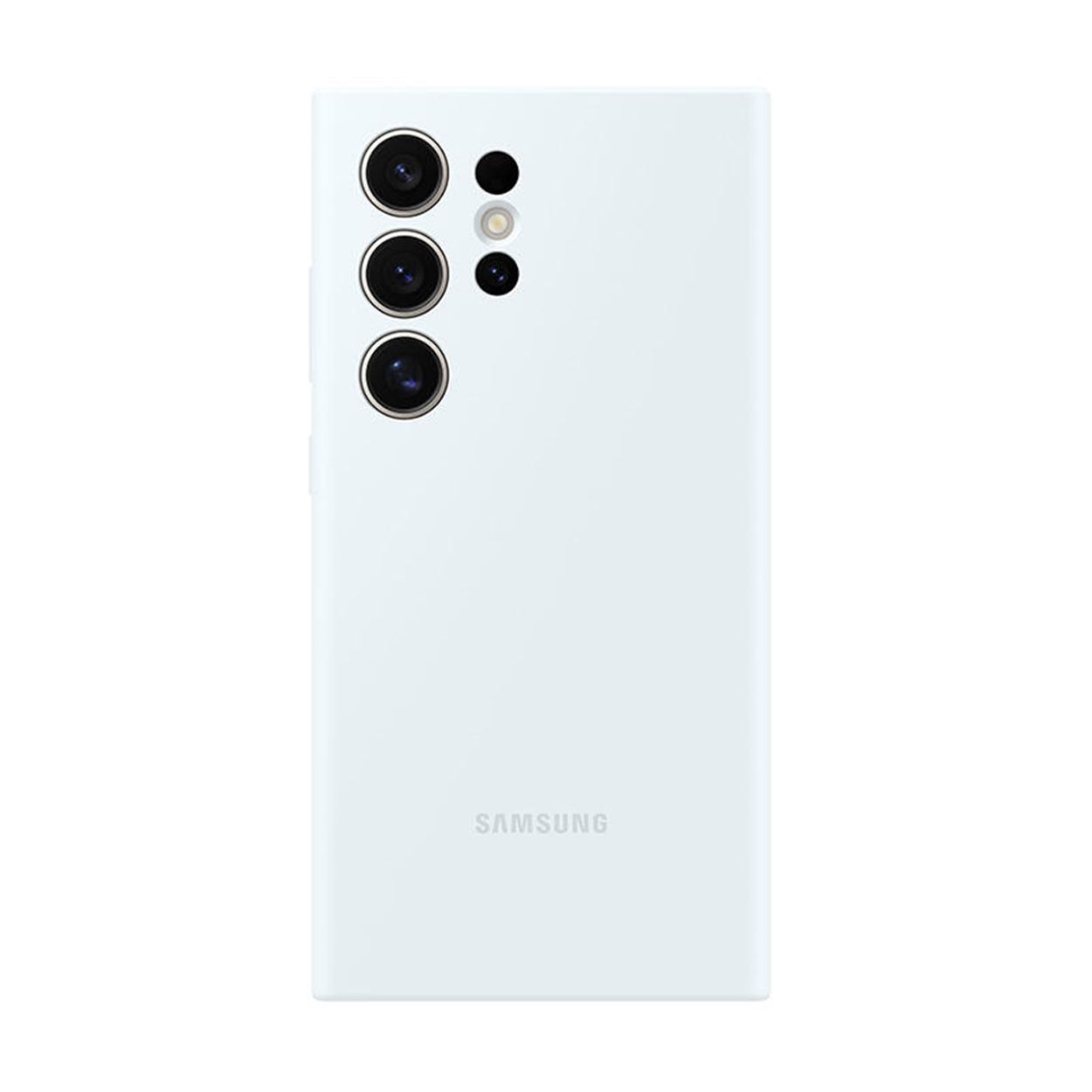 Samsung 智能手机壳 用于 Samsung Galaxy S24 Ultra, 硅胶, 白色