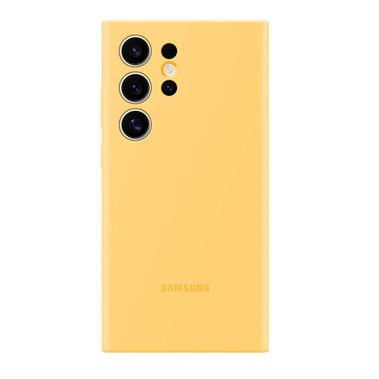 Samsung 智能手机壳 用于 Samsung Galaxy S24 Ultra, 硅胶, 橙色