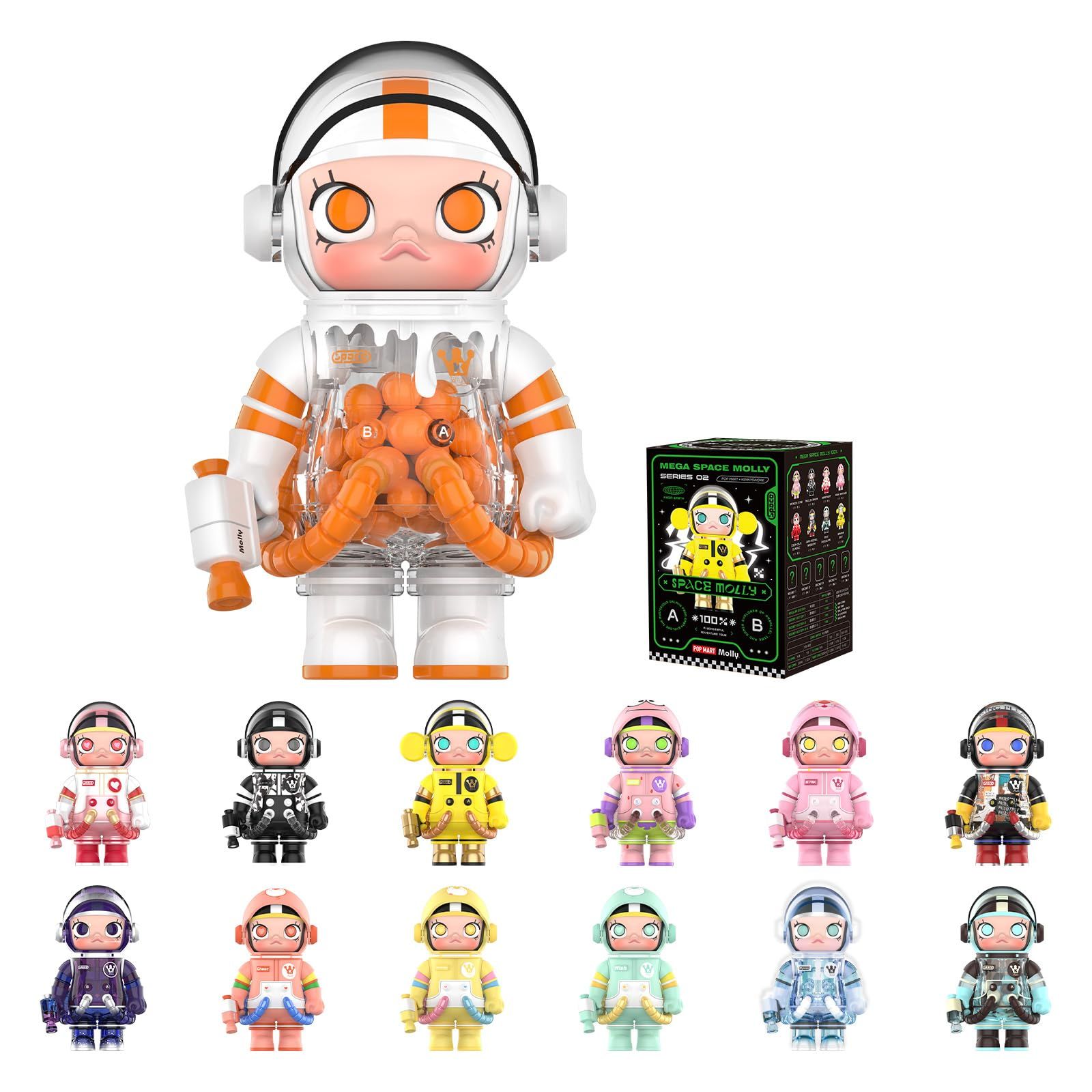 Коллекционная фигурка Слепая коробка POP MART MEGA Space Molly 100