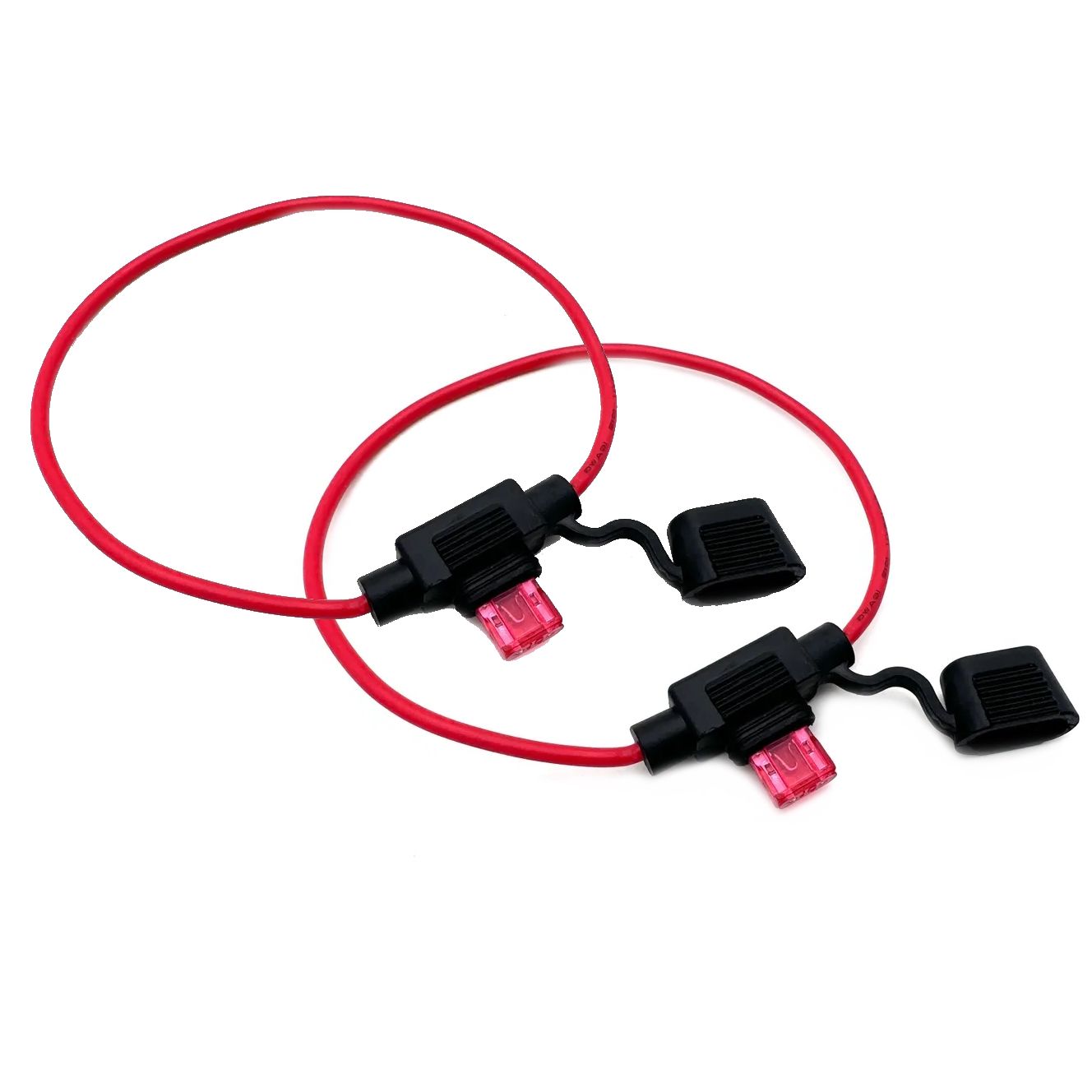 Держательпредохранителя,предохранитель10Аминисошнуром300мм,1,25кв.мм(16AWG),комплект-2шт