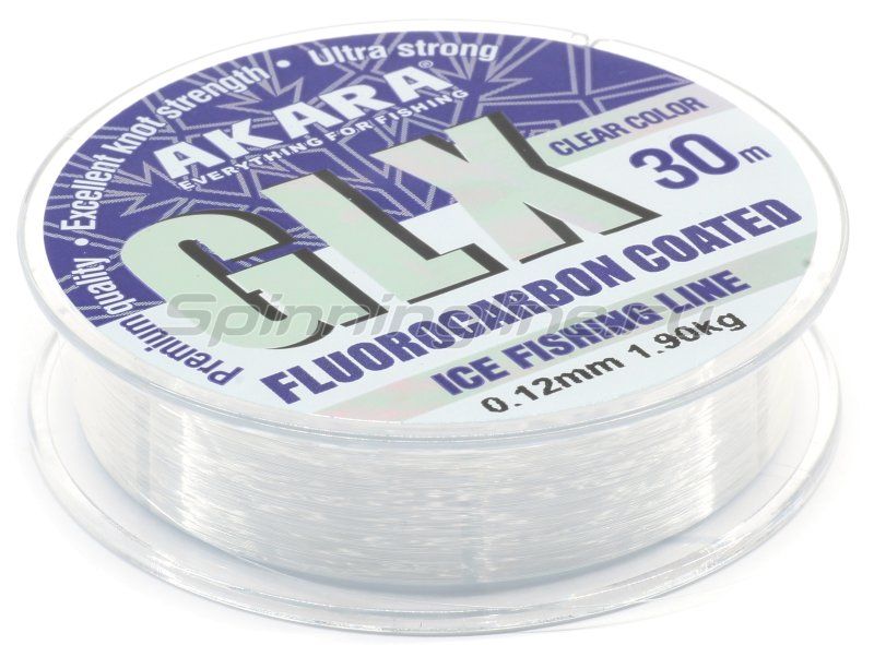 Леска Akara GLX ICE Clear 30 м 0,16, GLX-IC-30-016