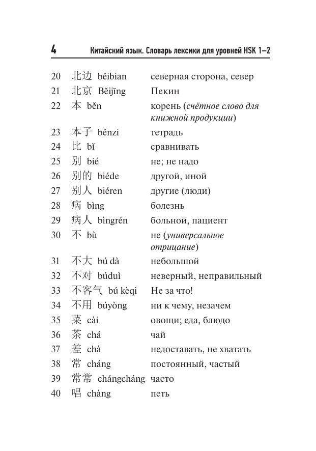 Китайский язык. Словарь лексики для уровней HSK 1-2 | Chinese Language: HSK 1-2 Vocabulary Dictionary - Ozon image 5