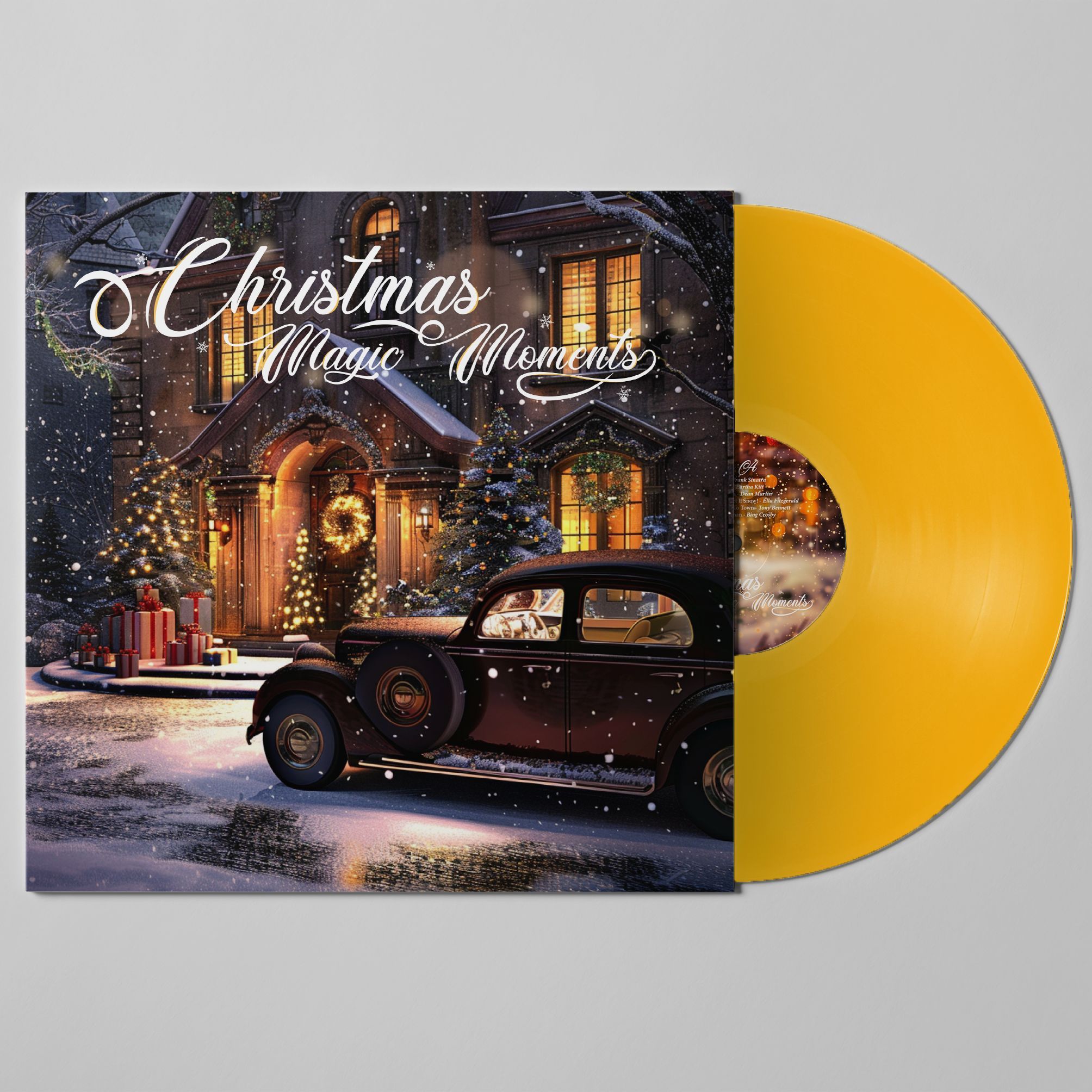 Новогодняя пластинка VA - Christmas Magic Moments желтый цветной