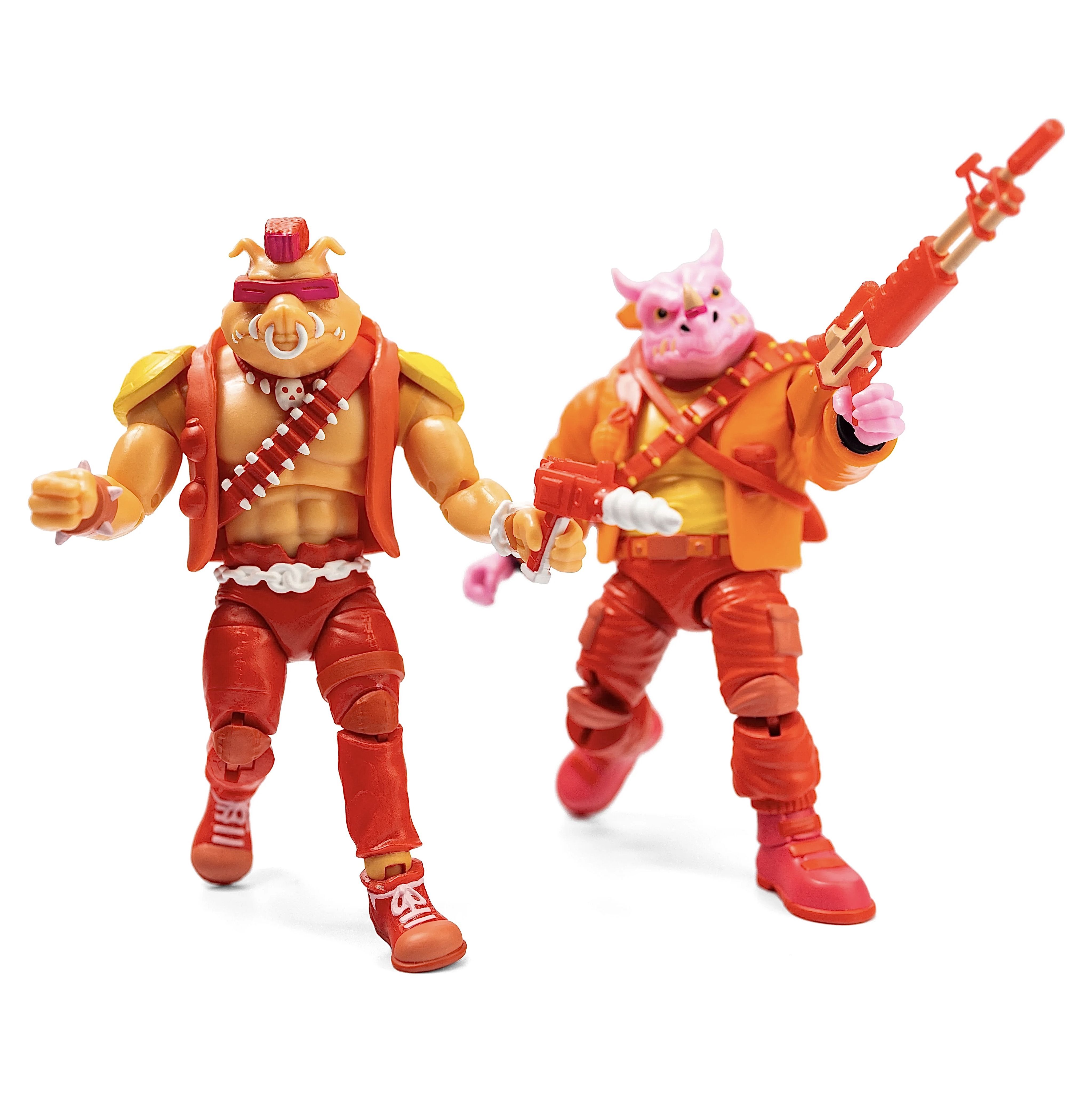 Черепашки-ниндзя - Набор из 2 фигурко TMNT Bebop & Rocksteady Аркадный Урон