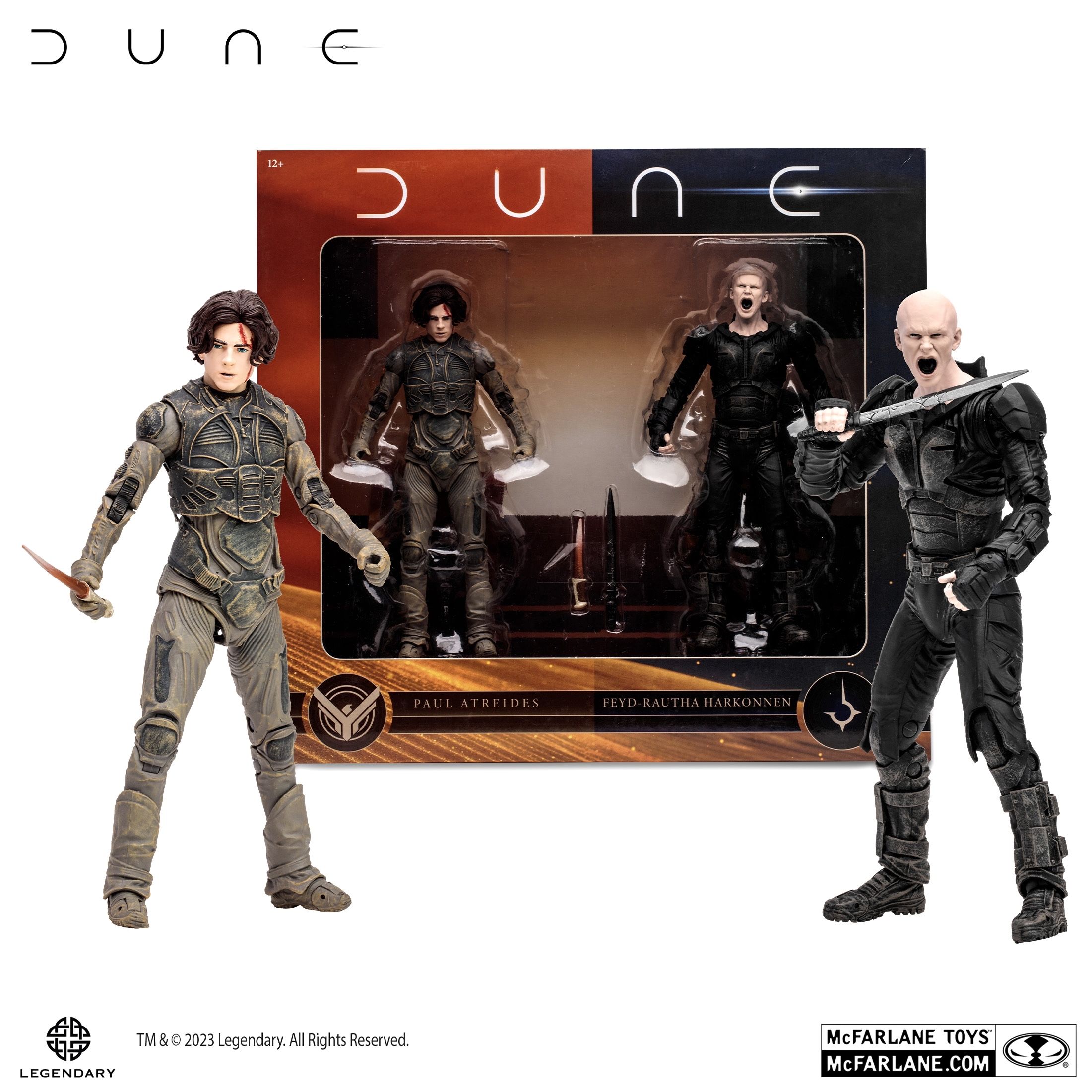 Dune / Дюна Набор фигурок Пол Атрейдес & Фейд-Раута Харконнен (Dune: Part Two), 18 см