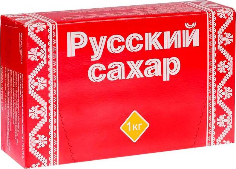 Сахар белый Русский сахар, кусковой, рафинад, быстрорастворимый, 1 кг