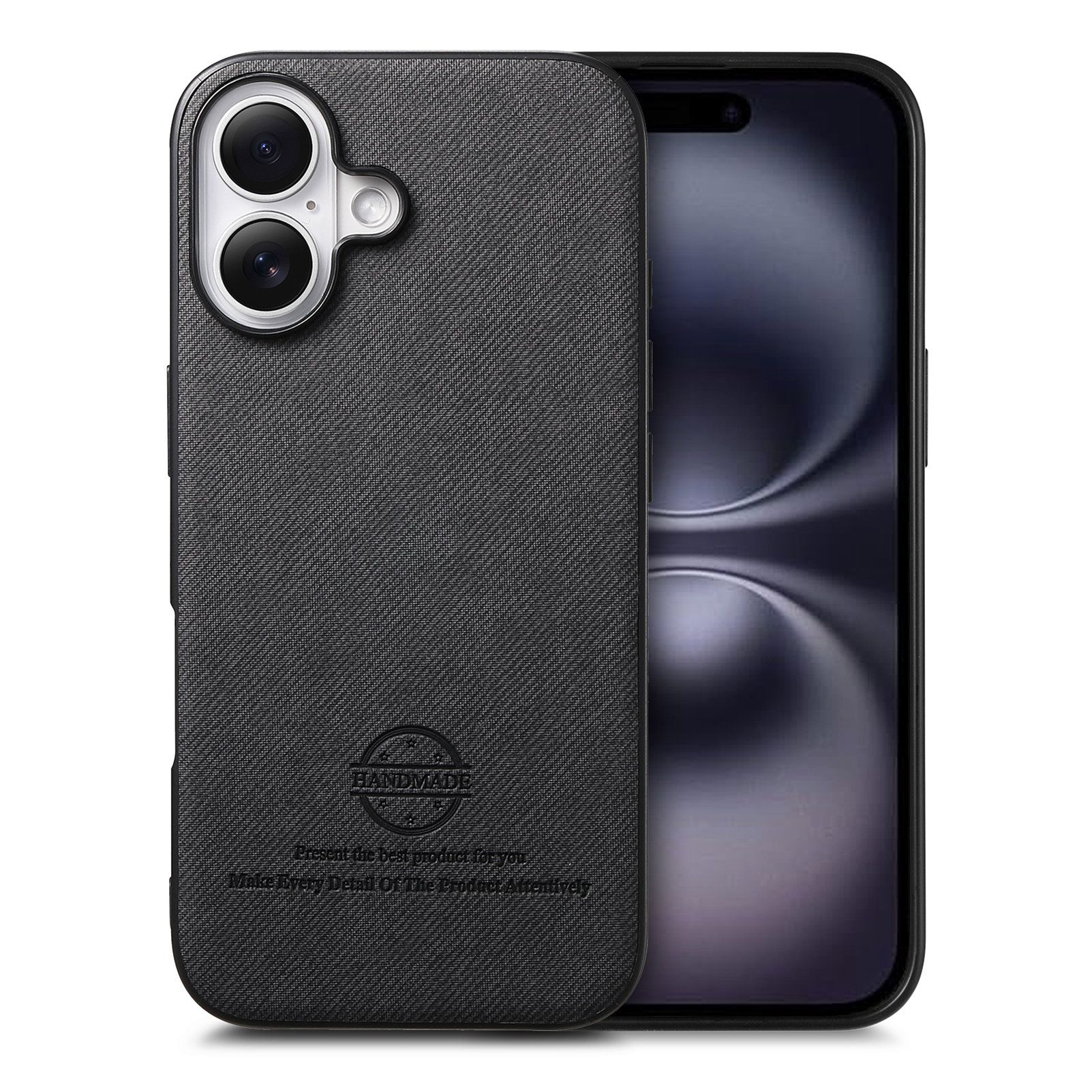 智能手机壳 用于 Apple iPhone 16 Plus, 热塑性聚氨酯, 黑色