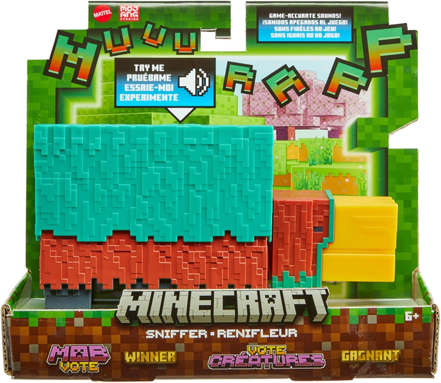 MINECRAFT / Майнкрафт Фигурка Сниффер с игровыми звуками (8,2 см)